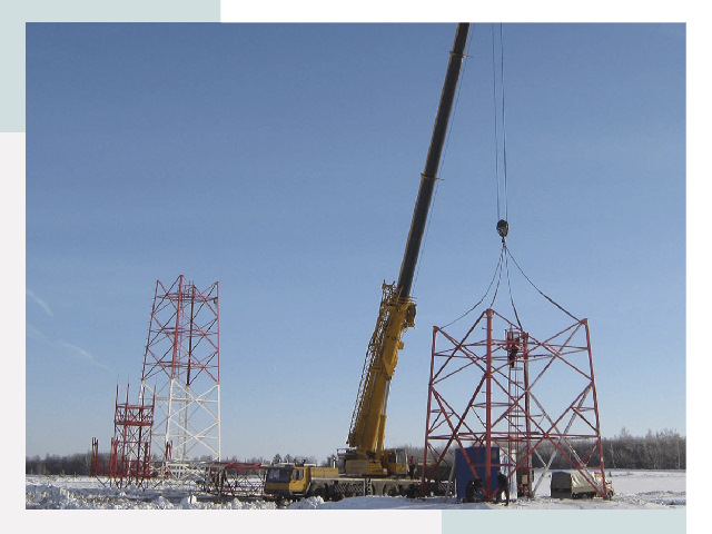 Монтаж вышек связи в Евпатории